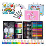 Set De Arte Kit Dibujo Marcadores Lápices De Colores 145pas