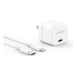 Cargador De Pared Anker Powerport Iii 20w Pd + Cable iPhone