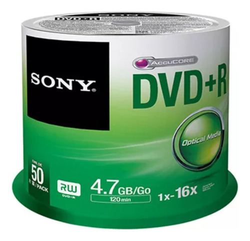 Sony 2 Torres De Dvd Virgen Un Total De 100 Piezas De 4.7 Gb