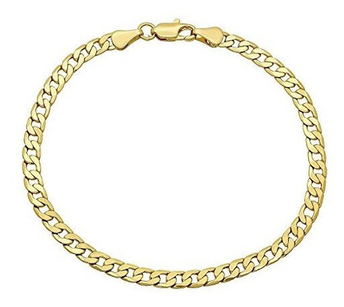 Collar De Cadena De Eslabones Cubanos De Oro Macizo De 18 Qu