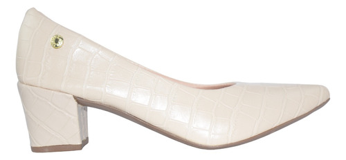 Sapato Scarpin Feminino Croco Social Promoção Bico Fino