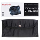 Heburn Estuche Para 9 Pinceles Brochas Maquillaje Cod 496