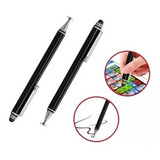 Pack 2 Lápiz Táctil Touch Pen Doble Puntero Para Tablet Cel
