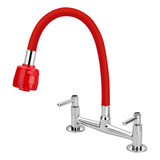 Torneira Misturador Cozinha Mesa Gourmet Colorido 1/4v. Cor Vermelho