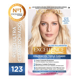  Kit De Coloración Excellence Creme L'oréal Paris Tono 123 Rubio Ultra Claro Dorado