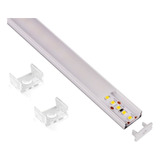 Pack 7x: Perfil De 2m Aluminio De Sobreponer Tira Led Closet Luz Blanco