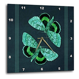 3drose Green And Turquoise Mariposas Sobre Un Fondo Verde Az