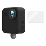 Funda Silicona+ Mica De Cristal For Gopro Max360 Perfect Fit