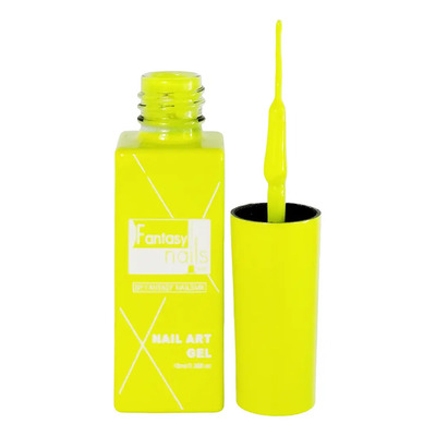 Gel Liner Individual Decoracion Uñas, A , Fantasy Nail Color Amarillo Neón | MercadoLibre