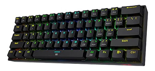 Redragon K630 Dragonborn 60% Teclado Rgb Para Juegos Con Cab