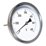 Termometro 600ºc Reloj Aguja Bulbo 25 Cm Para Horno Barro