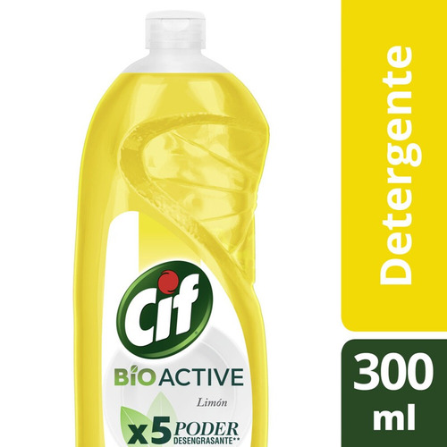 Detergente Cif Limón Concentrado En Botella 300 ml