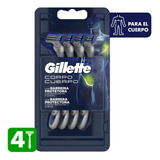 Máquina De Afeitar Gillette Cuerpo X 4 Un