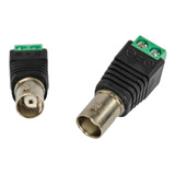 Conector Ficha Bnc Hembra A Bornera Cctv Jack Balun X20 Htec