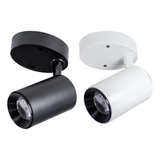 Spot Sobrepor Led 7w Para Teto E Parede Branco E Preto St749