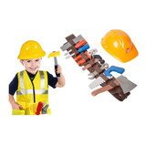 Juguete Kit Herramientas Constructor + Casco Para Niños