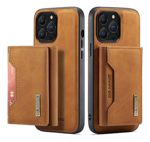 Case Capa Carteira 2 Em 1 P/ iPhone 11 12 13 Max Pro Mini