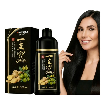 Shampoo Tinte Colores Y Negro Cubre Canas Gengibre  3 En 1 | Meses sin interés