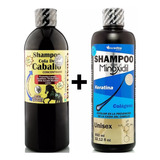 Kit 2 Shampoo Minoxidil + Cola De Caballo Keratina Sin Sal