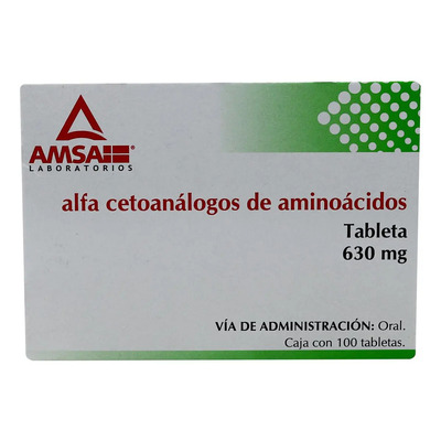Alfa Cetoanálogos De Aminoácidos 630mg C\u002F100 Tabs Amsa | Envío gratis
