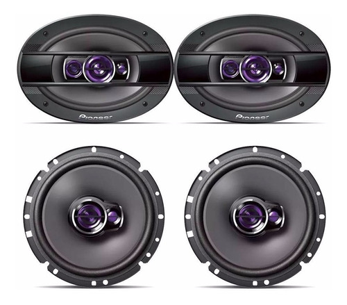 Kit Alto Falante Pioneer 6x9'' E 6'' Tampão E Porta 400w Rms