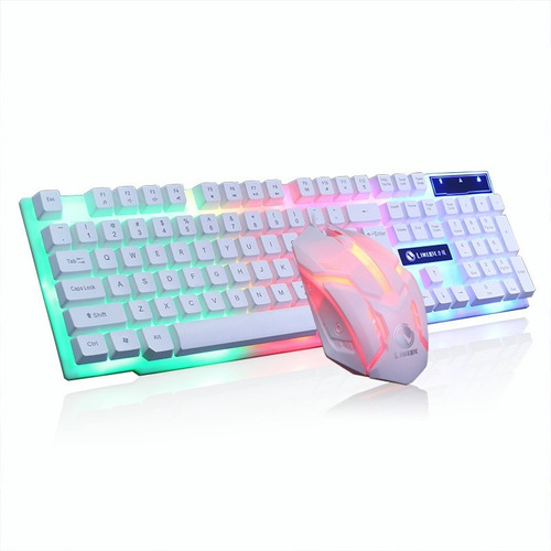 Teclados Con Mouse Kits Gamer Pc Mecánico Luces Pc Windows