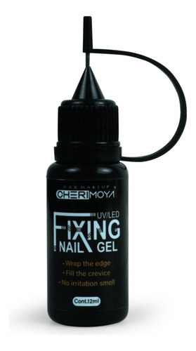 Gel Fixing Gel 3d Con Aplicador Pegamento Bijou Cherimoya Color Transparente