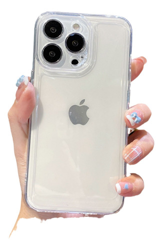 Para Apple 15/12/13promax/11/14 Funda Espacial Transparente