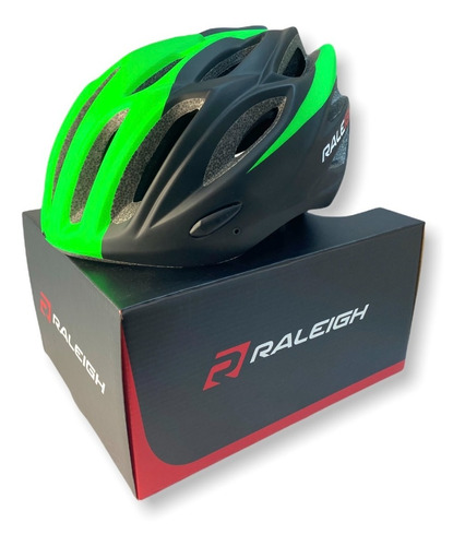 Casco Ciclismo Raleigh Mod R26 In Mold Con Visera Bicicleta