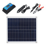 Kit De Panel Solar De 25 Vatios 10a 12v 24v Para Caravana,