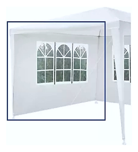 Pared Exahome Rafia Ventanas Gazebo De 3x3mts Cobertor J