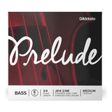 D'addario Prelude Bass Single E String, Escala 3/4, Tension