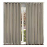 Cortina Blackout Pvc C/ Ilhós Tabaco Largura 250x250 Altura