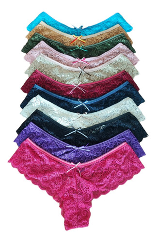 Bikini De Mujer Pack De 6 Pzas Sexiii De Encaje Mayoreo