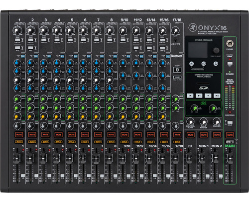 Consola De Sonido Mackie Onyx16 Multi-track Usb Fx