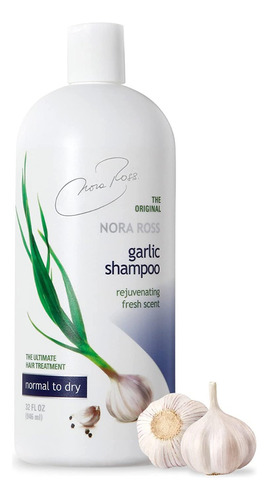 Shampoo De Ajo Orgánico Nora Ross. Tratamiento Anticaída.