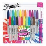 Marcador Permanente Color Burst 24 Cores Sharpie