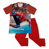 Pijama Niño Superheroes Hombre Araña Capitan America