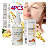 Corrector De Piel Oscura Suero Facial Cúrcuma Antiedad, 4 Pi