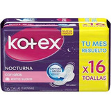 Pack X 3 Unid. Toallas Femeninas  Nocturna Con Ala Kotex