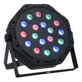 Lámpara De Escenario Rgb Master-slave Par Lights Leds 18 Dj