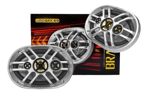 Parlantes Para Auto 6x9 PuLG Bravox Qrx69 320rms Endurance P