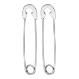 Par De Brincos De Alfinete/safety Pin - Aço Inox (unissex)