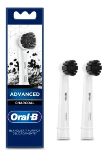 Repuesto Cepillo Dental Electrico Oral B Charcoal X2u