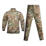 Conjunto De Abrigos Y Pantalones De Camuflaje De Soldado Mil