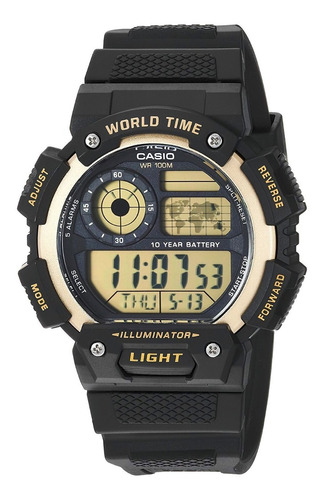 Reloj Casio Ae-1400wh Crono Alarma Wr100m Impacto Online