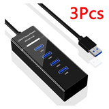 3 Piezas Conector Múltiple Usb 3.0 De 4 Puertos