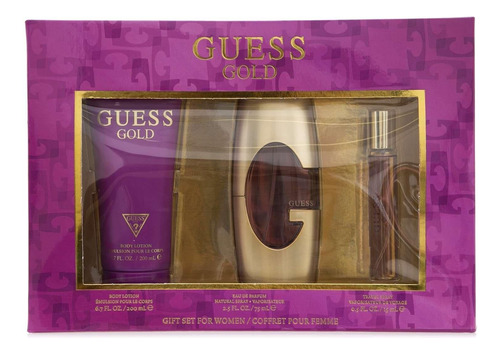 Guess Gold Perfume Set Para Dama Original.