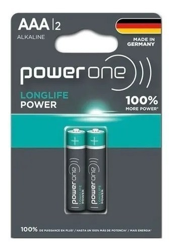 Pilas Alcalinas Power One Longlife Power Aaa 1.5v Blíster X2