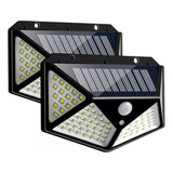 Luminaria Solar De Seguridad Para Jardin/exteriores 2 Pzs